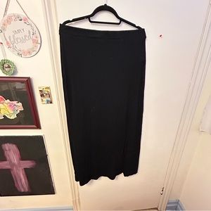 Black maxi skirt